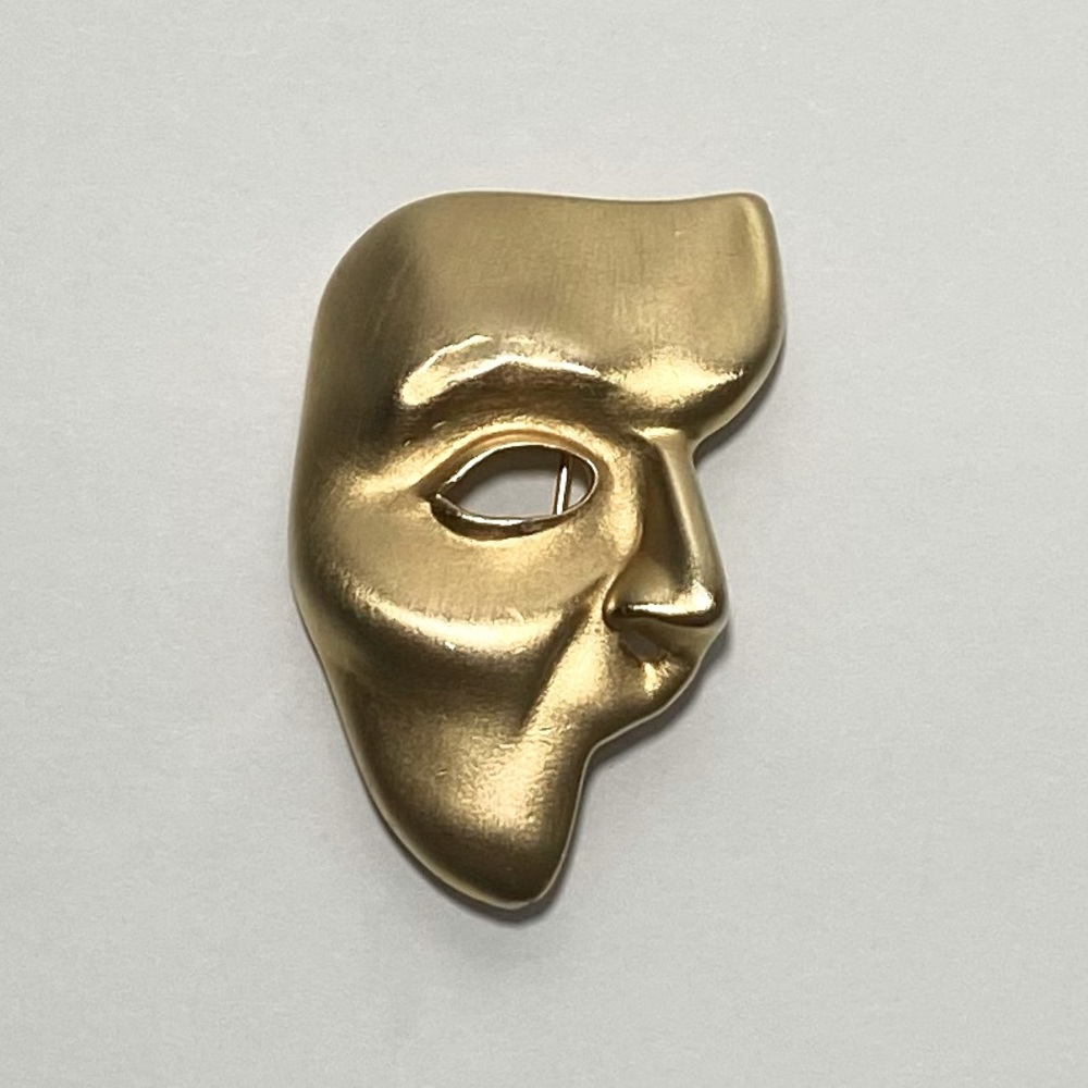 Vintage JJ Phantom of The Opera Mask Brooch 1988